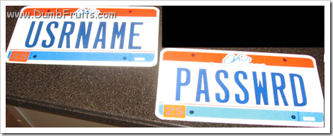 system admin sysadmin licence plate geek usrname username passwrd password