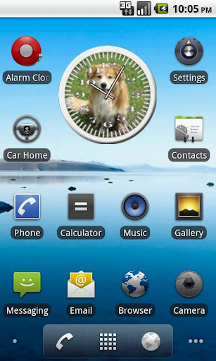 Dog 7 Collie Analog Clock