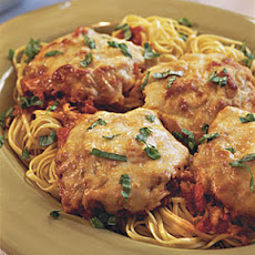Pounded Pork Parmesan With Linguine