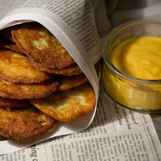 Spicy Shrimp Tortillitas with Mango Mayonnaise