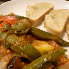 Okra vegetable