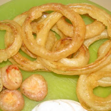 Beer-Batter Fried Jalapeno Strips, Onion Petals & Pickles