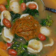 Amy Scattergood's Cranberry Bean, Lacinato Kale and Pasta Soup