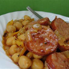 Cuban Smoked Sausage with Chickpeas