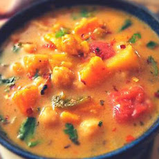 Moroccan Coconut and Chick Pea Soup