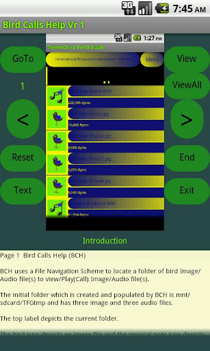 Bird Calls Help