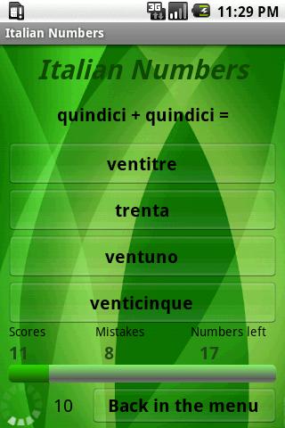 Learn Italian Numbers Free