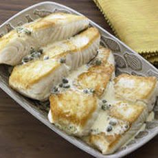 Pan-Roasted Halibut with Caper Vinaigrette Recipe