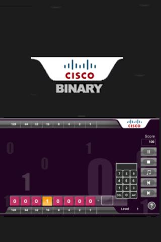 Cisco Binary Game - tablet