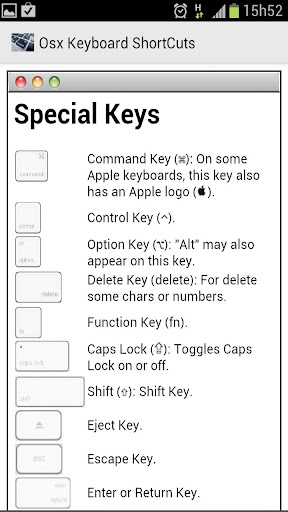 OSXのキーボードショートカット