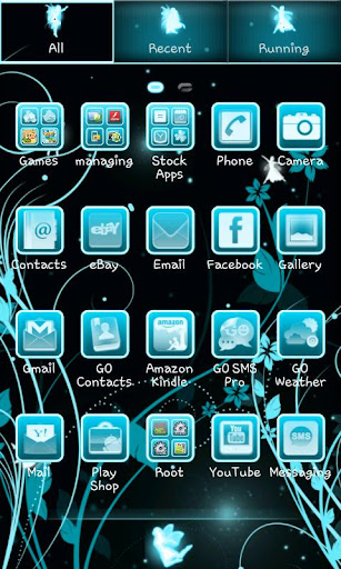 【免費個人化App】Fairy Blue Go Launcher Ex-APP點子