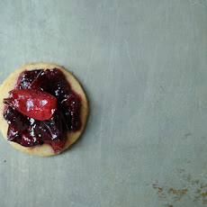 Cherry Jam with Lemon-Pepper Shortbread