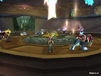 A shot of a busy Shattrath City