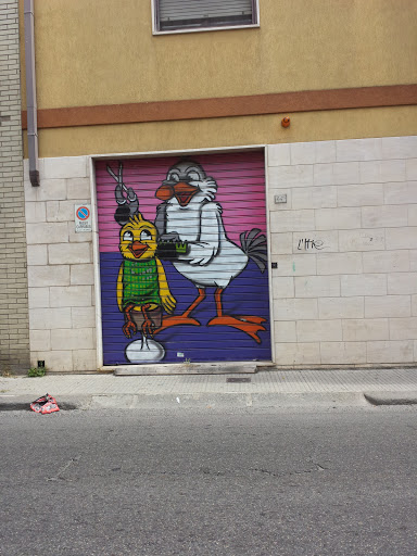 Pulcino Pio Graffiti