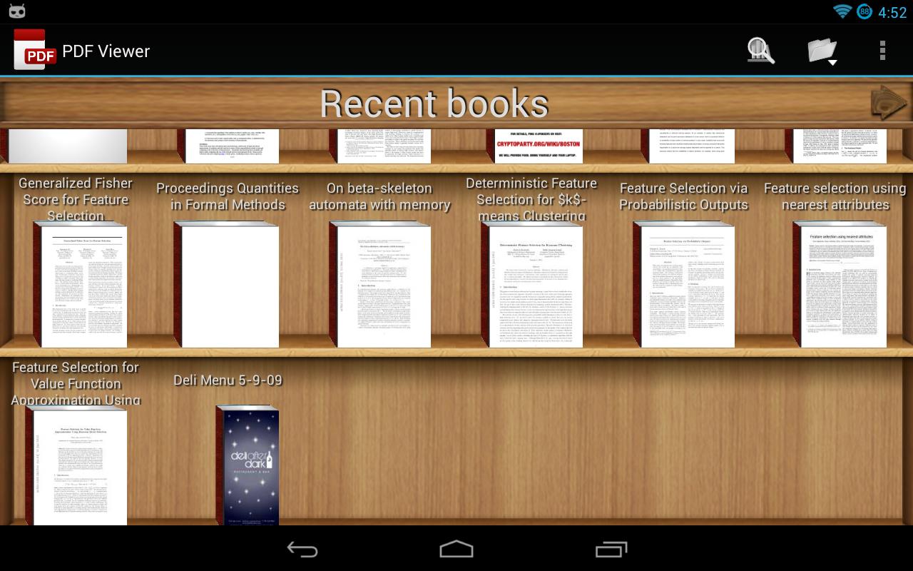 Android application PDF Viewer & Book Reader screenshort