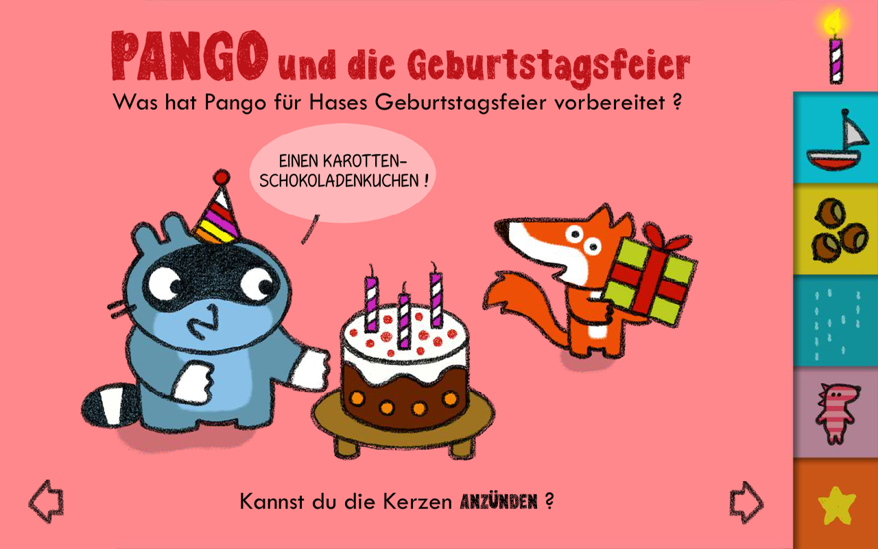 Android application Pango and friends screenshort