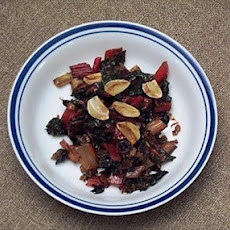 Sauteed Swiss Chard with Red Onions