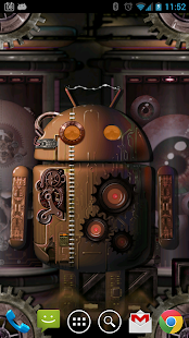   Steampunk Droid Fear Lab LWP- screenshot thumbnail   