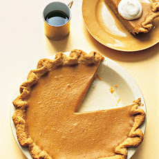 Traditional Pumpkin Pie with a Fluted Crust
