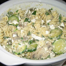 Easy Baked Veggie Pasta With Goat Cheese