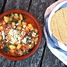 Rick Bayless's Zucchini, Corn, and Poblano Tacos