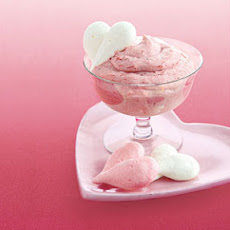 Strawberry Mousse with Meringue Hearts