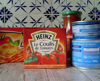 ingredients lasagnes