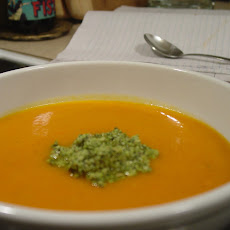 Silky Smooth Vegetable Soup with Asparagus Pistou