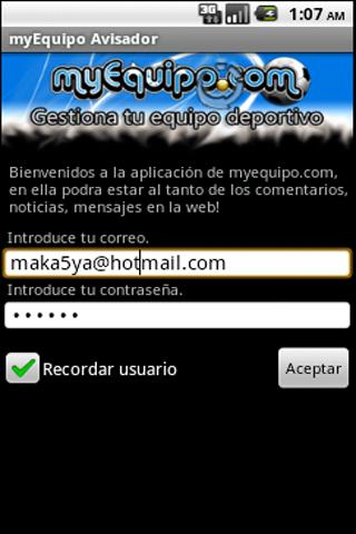 Avisador myEquipo.com