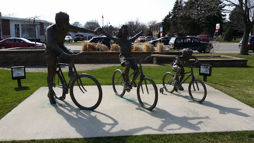Bicycling Statues