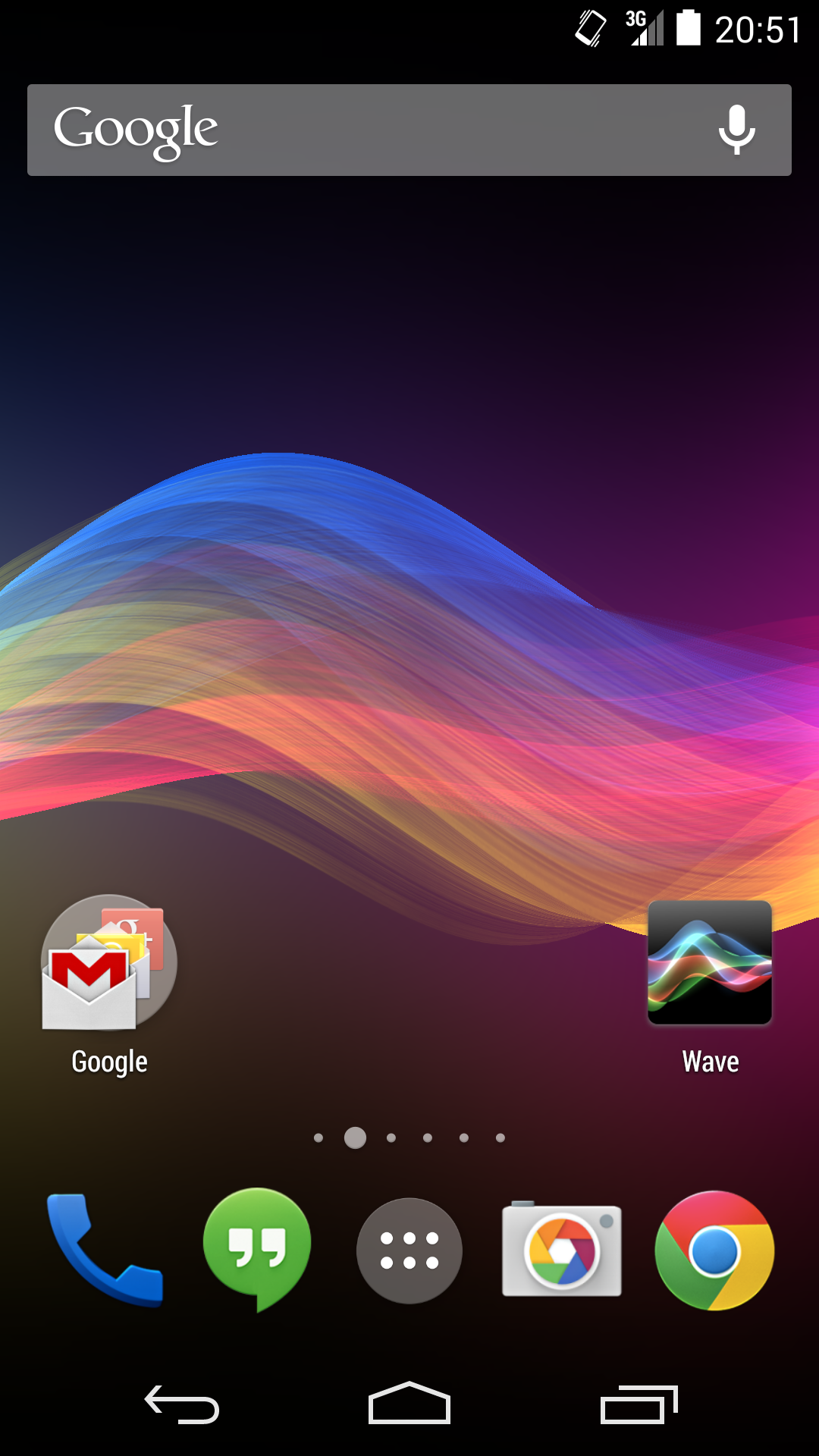 Android application Wave Live Wallpaper screenshort