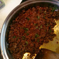 Minced Beef with Black-Eyed Beans
