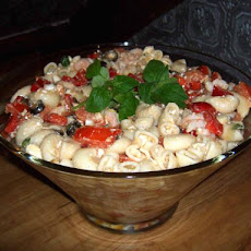 Greek Shrimp Pasta Salad