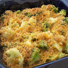 Zesty Broccoli and Cauliflower Au Gratin
