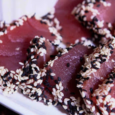 Sashimi Sesame Tuna with Asian Dipping Sauce