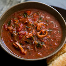 Calamari Stewed with Tomatoes