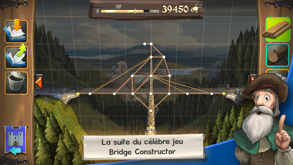 Android application Bridge Constructor Medieval screenshort