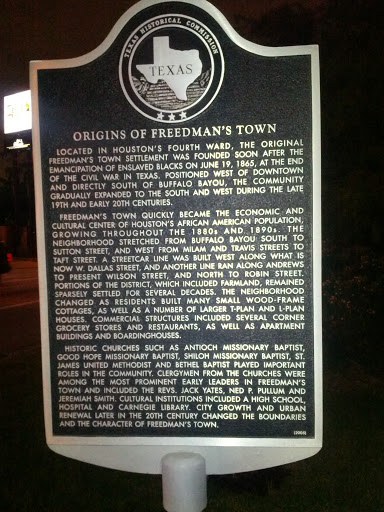 Origins of Freedman's Town