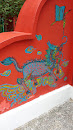 Blue Dragon Mural