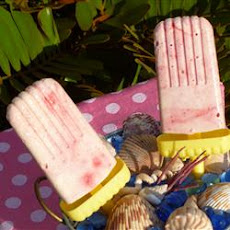 Creamy Raspberry Ice Pops