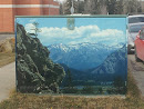 Mountain View Painted Box