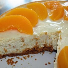 Carameled Peach Cheesecake