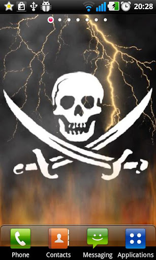 Pirate Skull Live Wallpaper