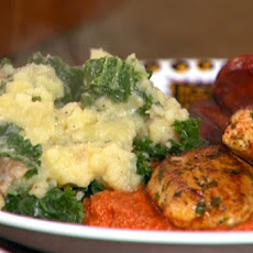 Chicken and Chorizo Romesco with Spanish Potatoes and Kale