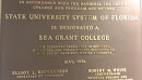 Sea Grant College Plaque