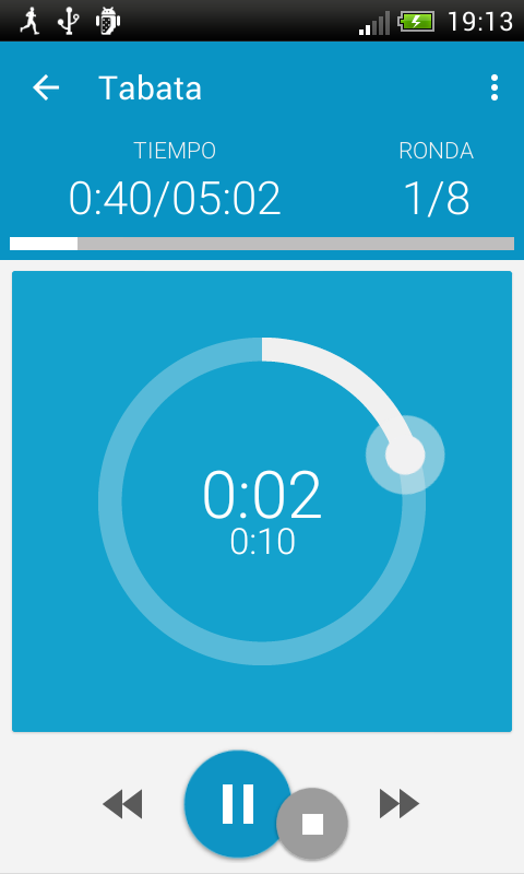 Android application HIIT - interval workout PRO screenshort