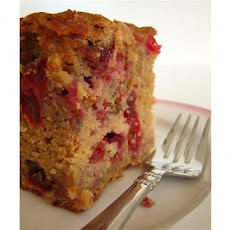 White Chocolate Fresh Cranberry Coffee Cake