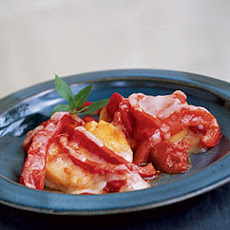 Polenta with Roasted Red Peppers and Fontina Cheese