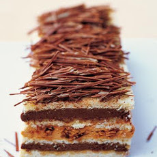 Genoise Torte with Chocolate- and Praline-Caramel Mousses