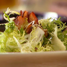 Frisee Salad with Blue Cheese, Bacon and Hazelnuts